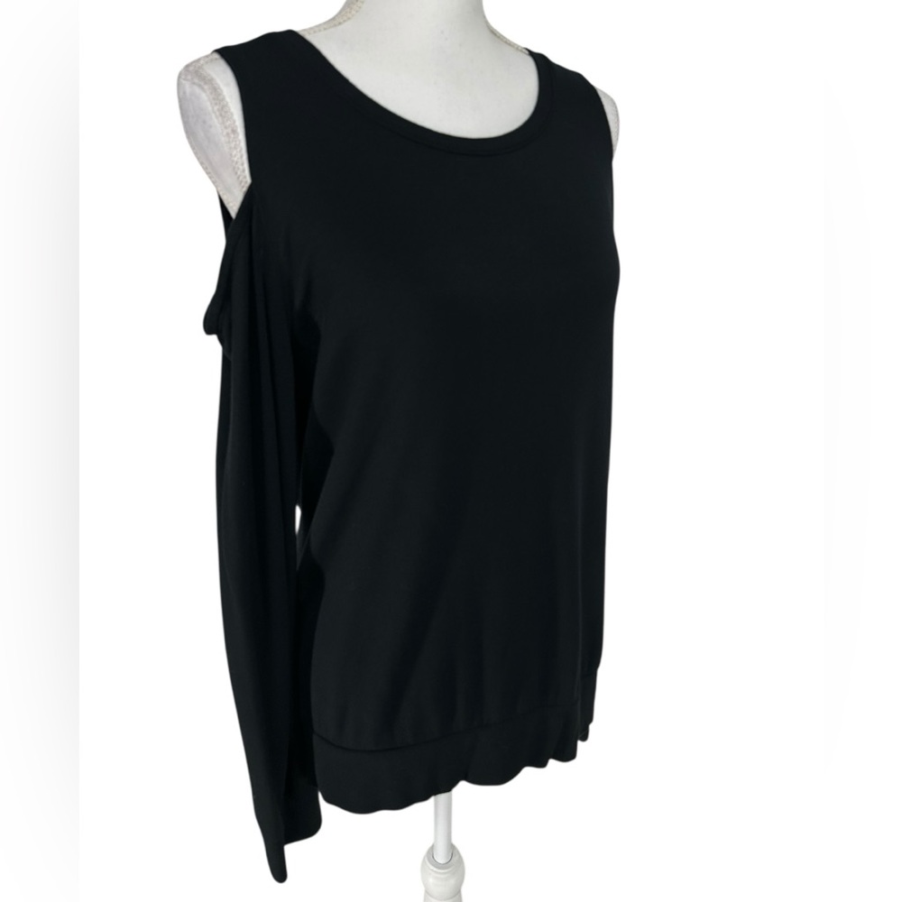 THREADS 4 THOUGHT / Black Cold Shoulder Top / Large